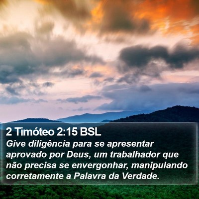 2 Timóteo 2:15 BSL Bible Verse Image