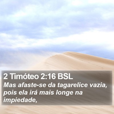 2 Timóteo 2:16 BSL Bible Verse Image