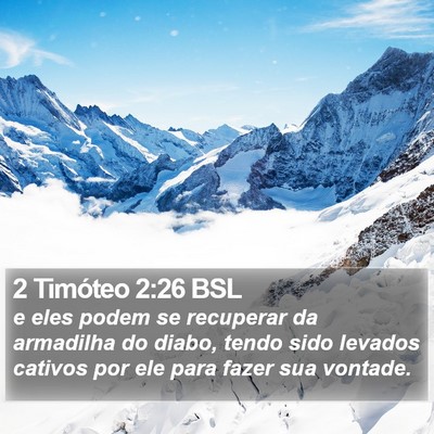 2 Timóteo 2:26 BSL Bible Verse Image
