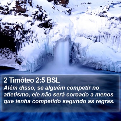 2 Timóteo 2:5 BSL Bible Verse Image