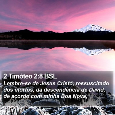 2 Timóteo 2:8 BSL Bible Verse Image