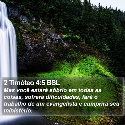 2 Timóteo 4:5 BSL Bible Verse Image