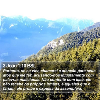 3 João 1:10 BSL Bible Verse Image