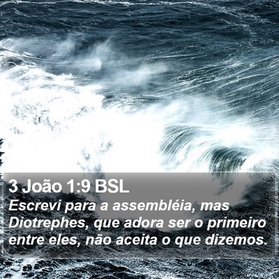 3 João 1:9 BSL Bible Verse Image