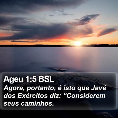 Ageu 1:5 BSL Bible Verse Image