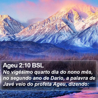 Ageu 2:10 BSL Bible Verse Image