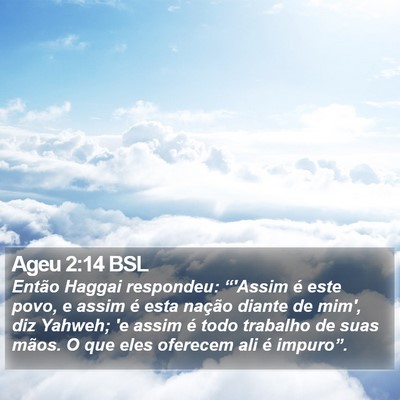 Ageu 2:14 BSL Bible Verse Image