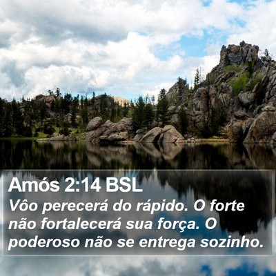 Amós 2:14 BSL Bible Verse Image