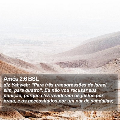Amós 2:6 BSL Bible Verse Image