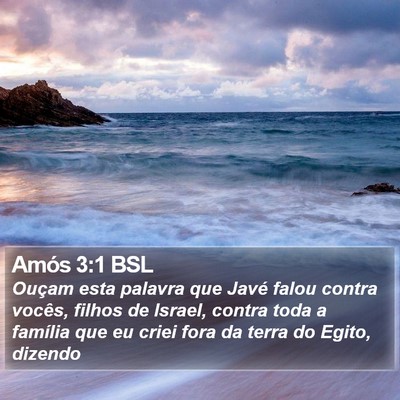 Amós 3:1 BSL Bible Verse Image