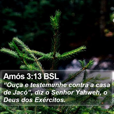 Amós 3:13 BSL Bible Verse Image