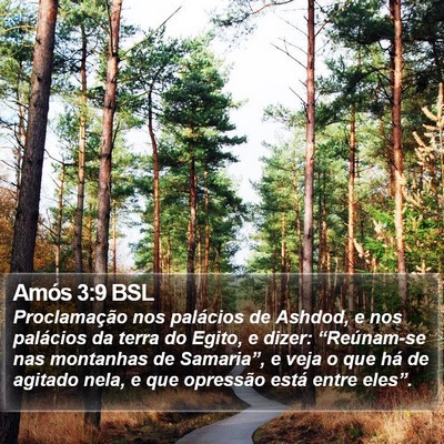 Amós 3:9 BSL Bible Verse Image