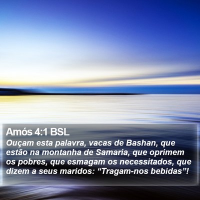 Amós 4:1 BSL Bible Verse Image