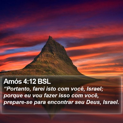 Amós 4:12 BSL Bible Verse Image