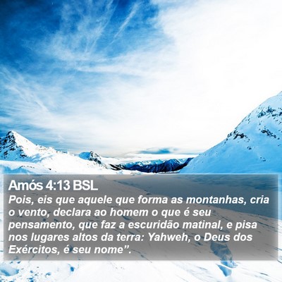 Amós 4:13 BSL Bible Verse Image