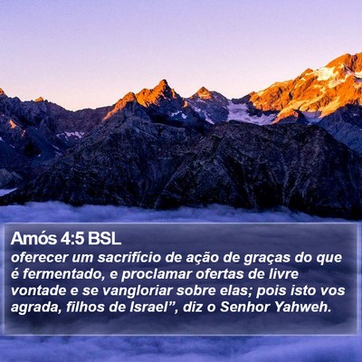 Amós 4:5 BSL Bible Verse Image
