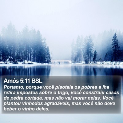 Amós 5:11 BSL Bible Verse Image