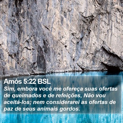 Amós 5:22 BSL Bible Verse Image