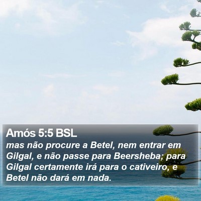 Amós 5:5 BSL Bible Verse Image