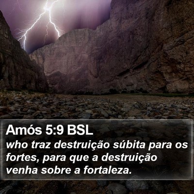 Amós 5:9 BSL Bible Verse Image
