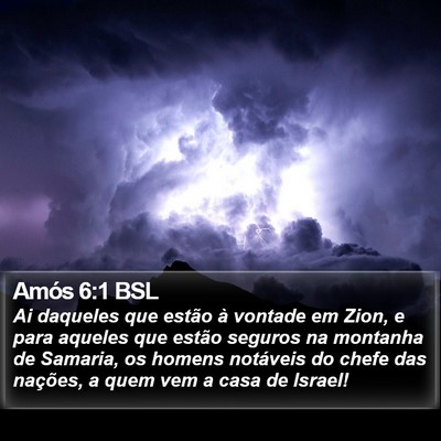 Amós 6:1 BSL Bible Verse Image