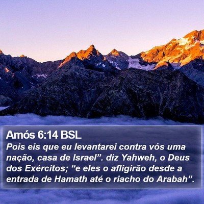 Amós 6:14 BSL Bible Verse Image