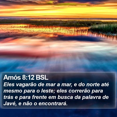Amós 8:12 BSL Bible Verse Image