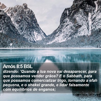 Amós 8:5 BSL Bible Verse Image