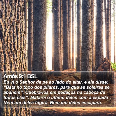 Amós 9:1 BSL Bible Verse Image