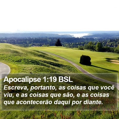 Apocalipse 1:19 BSL Bible Verse Image