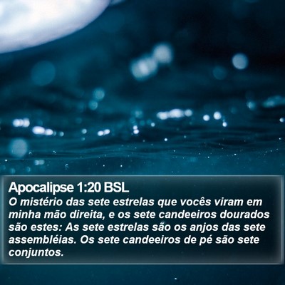 Apocalipse 1:20 BSL Bible Verse Image