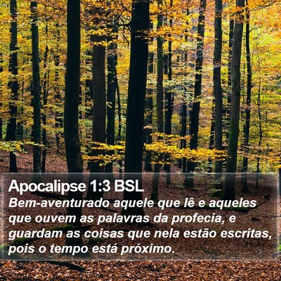 Apocalipse 1:3 BSL Bible Verse Image