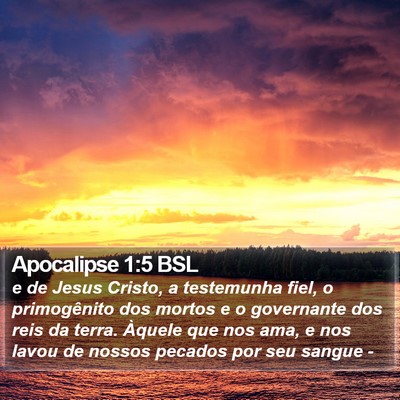 Apocalipse 1:5 BSL Bible Verse Image