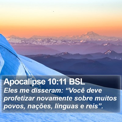 Apocalipse 10:11 BSL Bible Verse Image