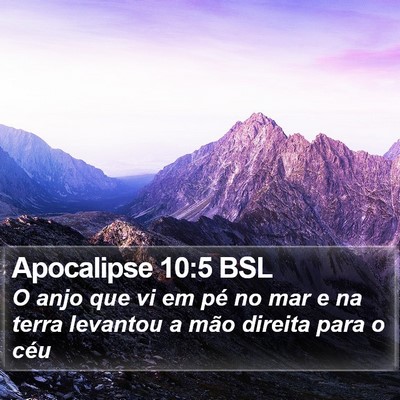 Apocalipse 10:5 BSL Bible Verse Image