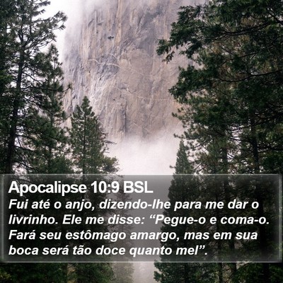 Apocalipse 10:9 BSL Bible Verse Image
