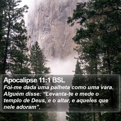 Apocalipse 11:1 BSL Bible Verse Image