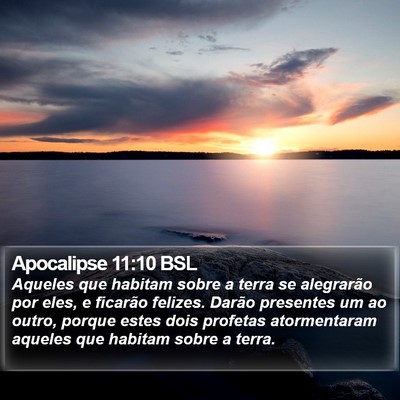 Apocalipse 11:10 BSL Bible Verse Image