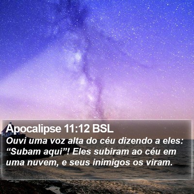 Apocalipse 11:12 BSL Bible Verse Image
