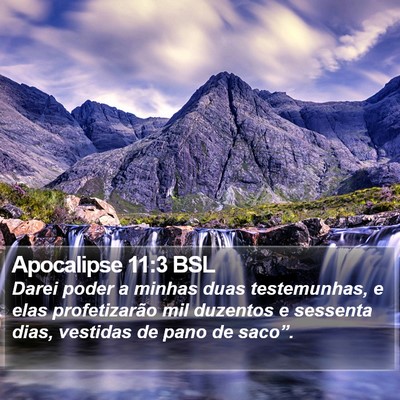 Apocalipse 11:3 BSL Bible Verse Image