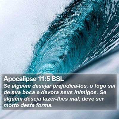 Apocalipse 11:5 BSL Bible Verse Image
