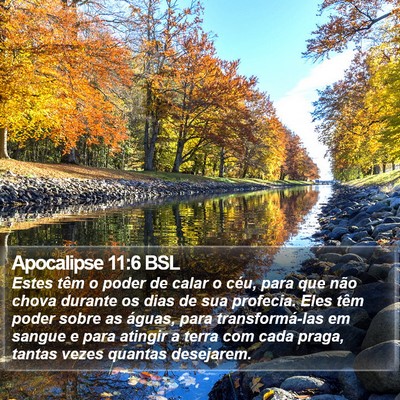 Apocalipse 11:6 BSL Bible Verse Image