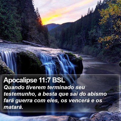 Apocalipse 11:7 BSL Bible Verse Image
