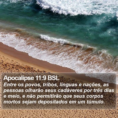 Apocalipse 11:9 BSL Bible Verse Image