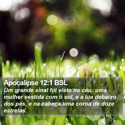 Apocalipse 12:1 BSL Bible Verse Image