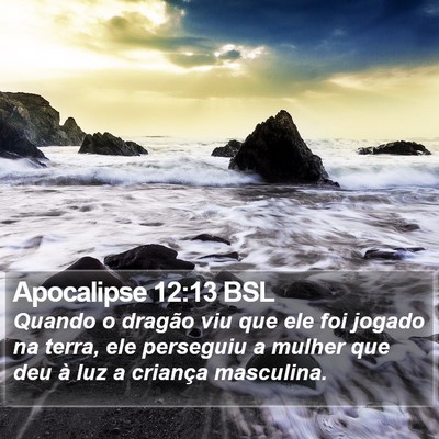Apocalipse 12:13 BSL Bible Verse Image