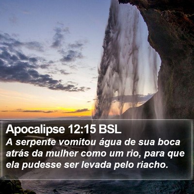 Apocalipse 12:15 BSL Bible Verse Image