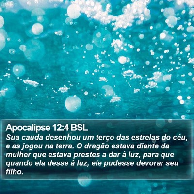 Apocalipse 12:4 BSL Bible Verse Image