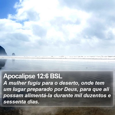 Apocalipse 12:6 BSL Bible Verse Image