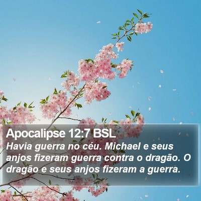 Apocalipse 12:7 BSL Bible Verse Image